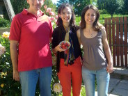 Erno, Lenore, Erika at the Gyori home in Csobanka! 