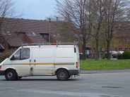 Oh my God -- is that, could it be, oh yes it is: A White van? Our children are DOOMED!!