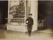 A 10-year-old delivery boy from another era.