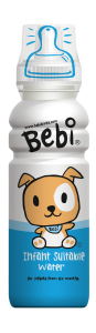 Bebi. The water for babies whose parents have been convinced they need it. 