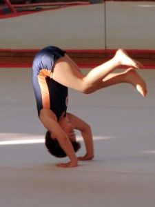 You can't leave gymnastics without your mom coming in to walk you out.