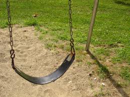 Isn't it strange how this generation automatically associates an empty swing with a missing child who's murdered -- instead of a child who's missing because she's not allowed to go to the park?  Isn't it strange how this generation automatically associates an empty swing with a missing child who's murdered -- instead of a child who's missing because she's not allowed to go to the park?