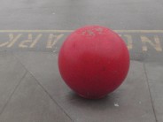 A man helped a boy get the ball that went over the fence. What a menace to humanity! 