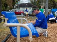 A man at a playground! Where's my torch?