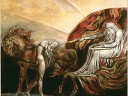 Here's God judging Adam. But at least it's not on Facebook.  (Courtesy of William Blake)