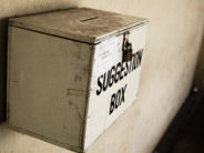 The Problem with Anonymous Complaints (And Busybodies) I love the fact this box is locked. Are so many people stealing suggestions?