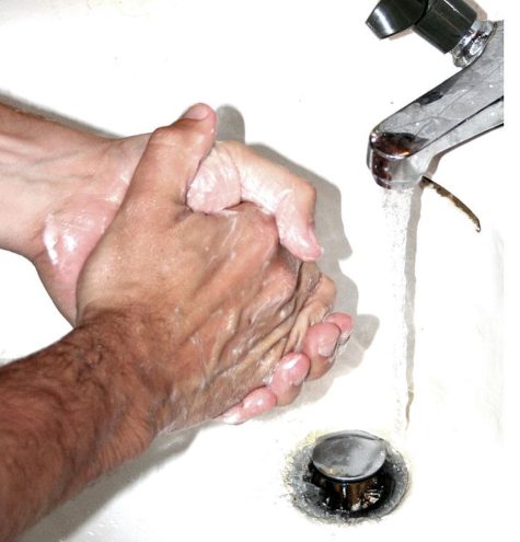 Between handwashings daycare workers may wash their hands. 