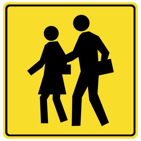 Didn't "School Crossing" signs used to have younger looking silhouettes? 