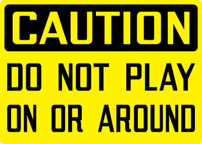 Hey you kids! Whaddaya think this playground is -- a playground?