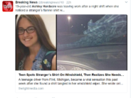 UPDATE! “This teen’s warning has people looking out for shirts wrapped around their windshield wipers!” Um, Why? Beware the boogey shirt!