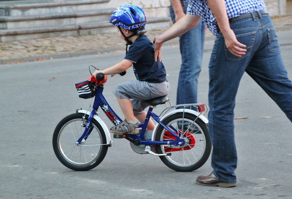 teaching a 9 year old to ride a bike