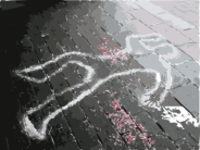 dead body chalk