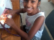 Home Ec Lives! Not Only Are Kids Cooking and Baking Now, They’re Sewing Masks! kid making mask 2