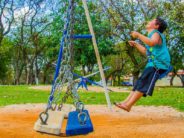 kid at playground alone